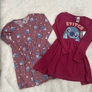 Disney Stitch Kids Dress in Purple and Blue